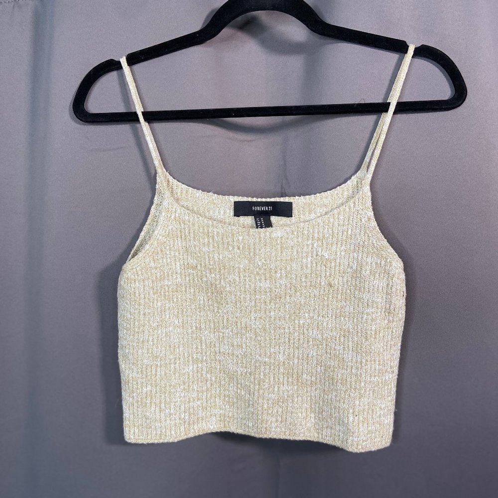 Grey crop tank